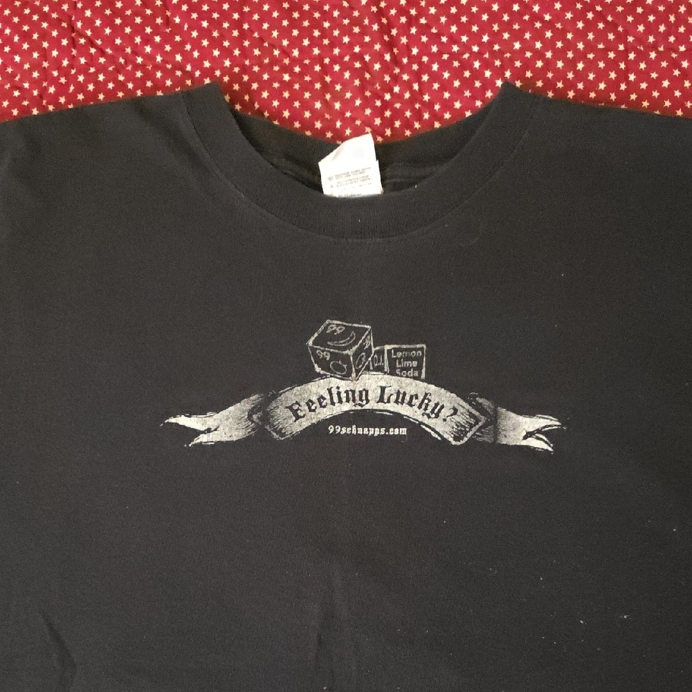 Anvil Black Cotton Tee